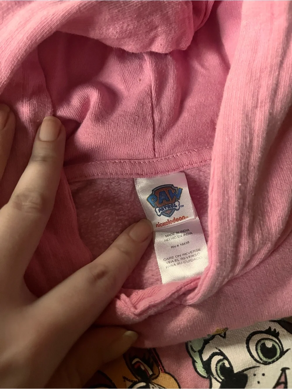 Nickelodeon pink hooded